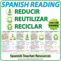 Lecturas acerca de Reducir, Reutilizar y Reciclar - Spanish Reading Passages Lecturas acerca de Reducir, Reutilizar y Reciclar - Spanish Reading Passages