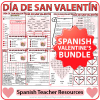 Spanish Valentine's Day Bundle of Activities for Teachers Spanish Valentine's Day Bundle of Activities for Teachers